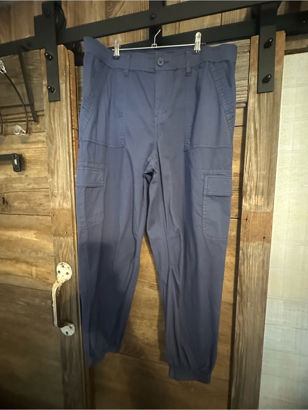 Maurices Navy Cargo Track Joggers
